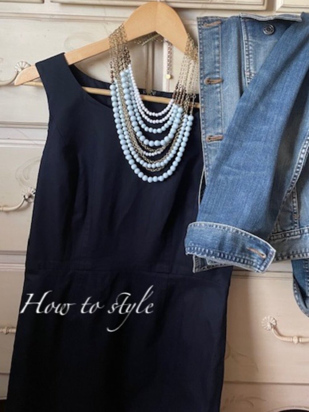 Talbots Navy Sheath Dress- size 8P